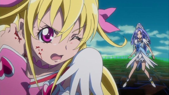 滅多に見られないプリキュアの流血シーン